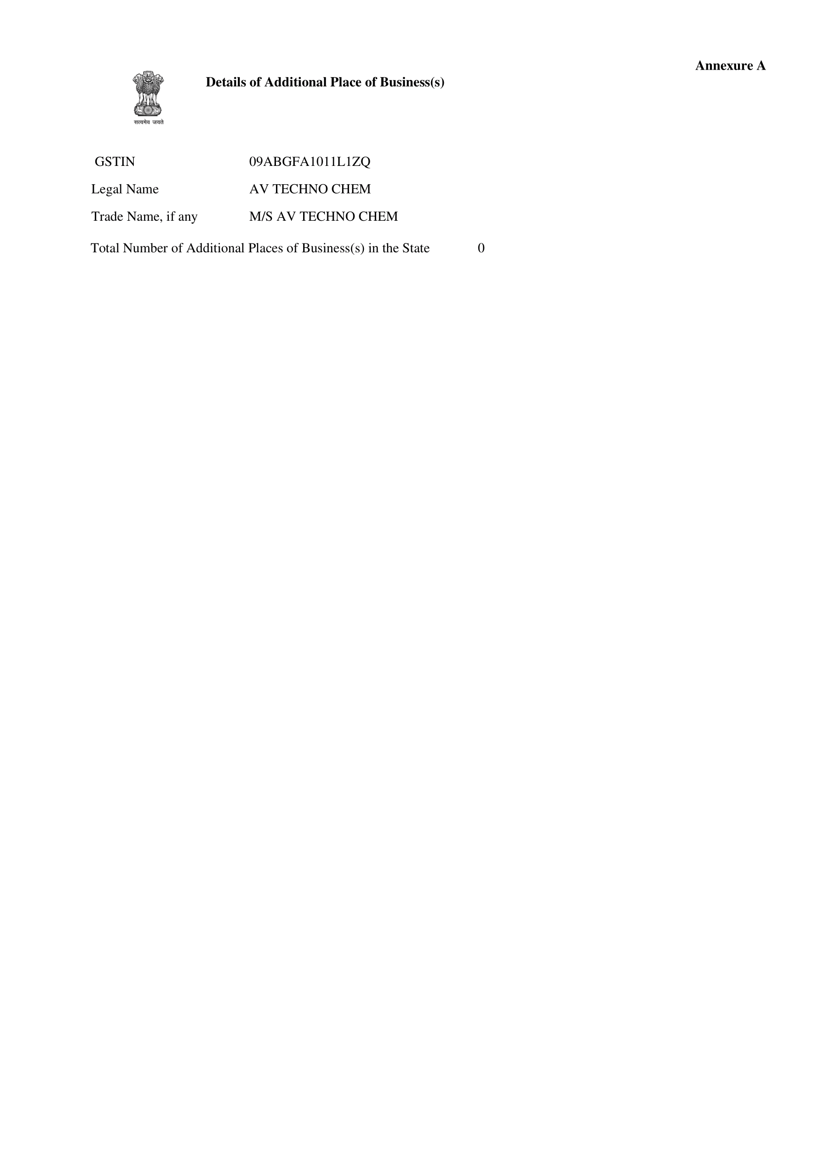 AV TECHNO CHEM